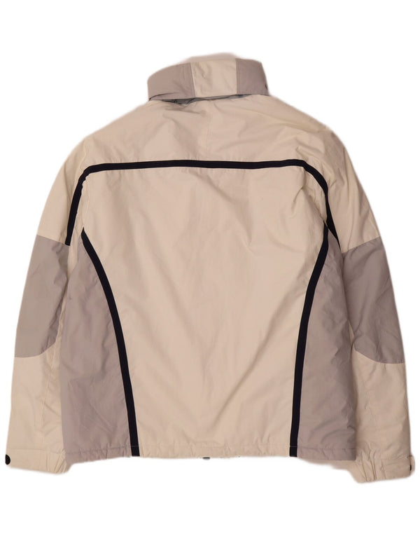 Мужская лыжная куртка Fila UK 42 XL, нейлон белого цвета с цветными блоками