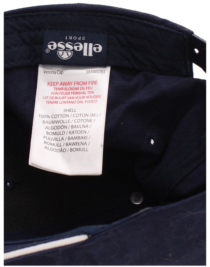 Мужская бейсболка Ellesse с рисунком, один размер, темно-синяя, хлопок
