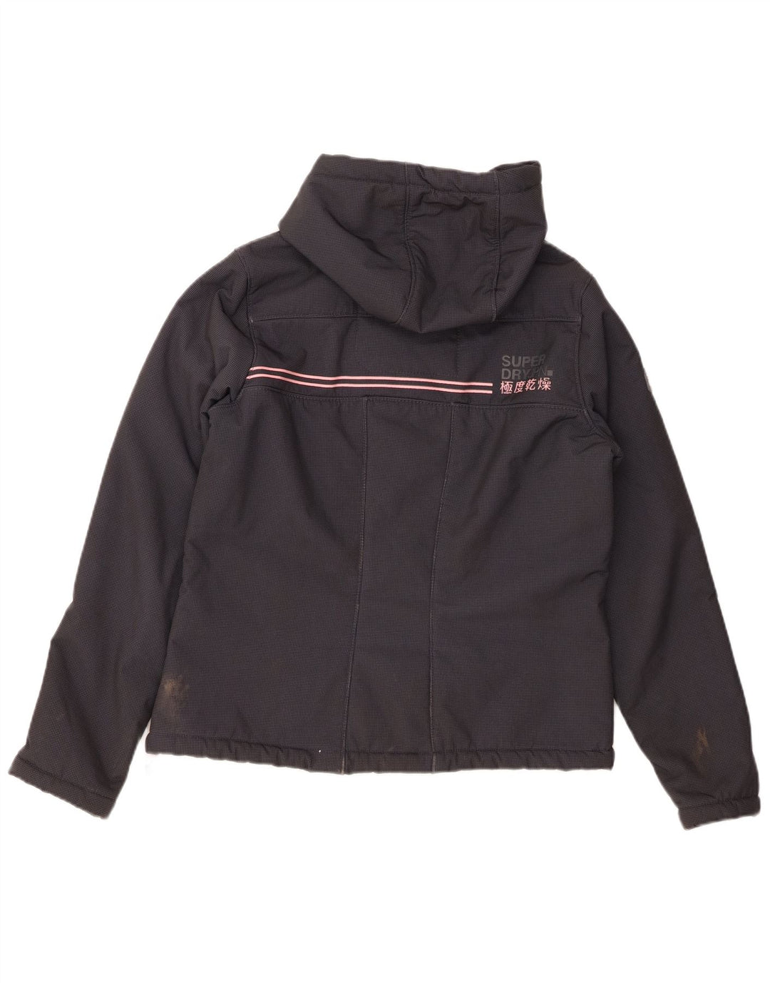 SUPERDRY Женская ветровка с капюшоном Windtrekker UK 14, большая серая