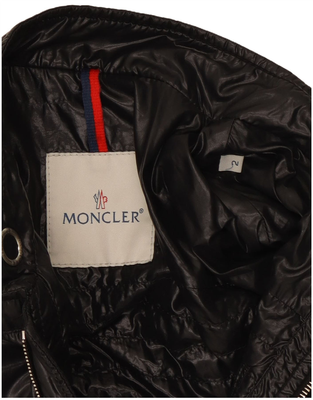 Moncler Женская стеганая куртка, размер 2, средний черный из полиамида