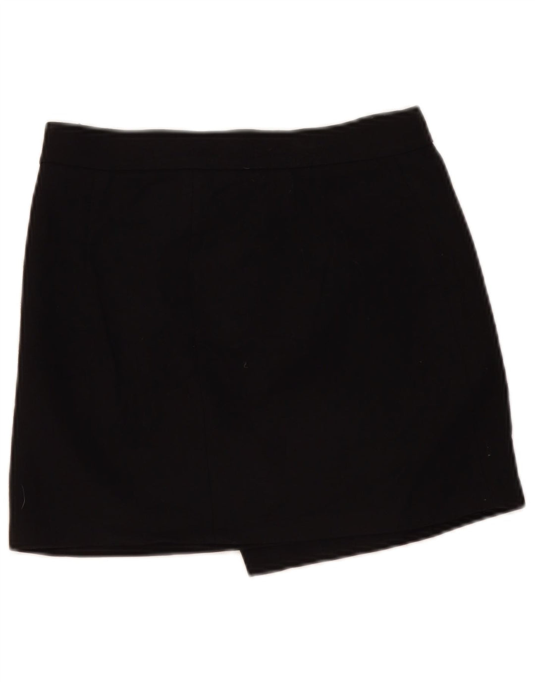 Zara Женская асимметричная юбка с запахом, маленькая W27, черная