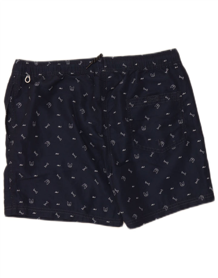 Мужские шорты для плавания JACK & JONES с рисунком, средний темно-синий, полиэстер