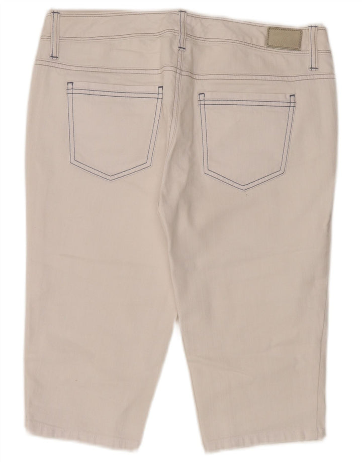 Женские джинсовые шорты-бермуды Tommy Hilfiger US 8 Medium W32 Белый хлопок