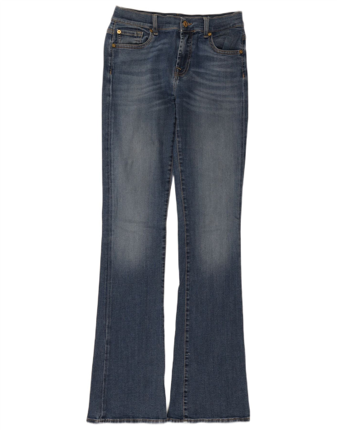 Женские расклешенные джинсы 7 For All Mankind W27 L34 синие