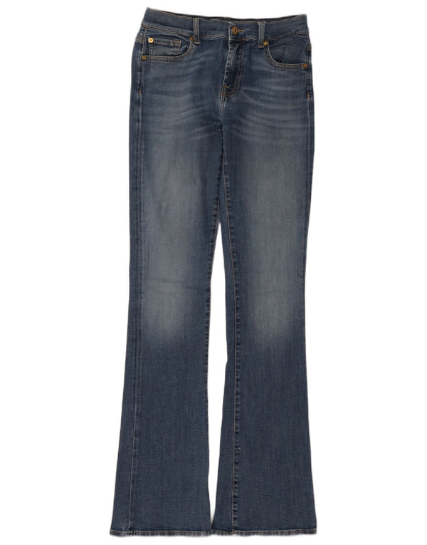 Женские расклешенные джинсы 7 For All Mankind W27 L34 синие