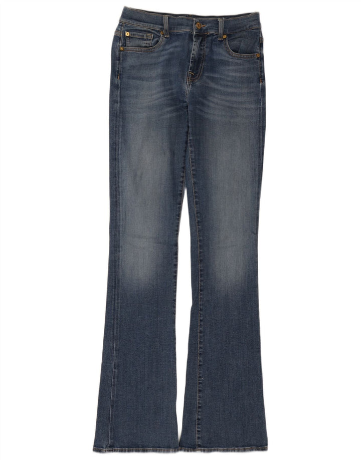 Женские расклешенные джинсы 7 For All Mankind W27 L34 синие
