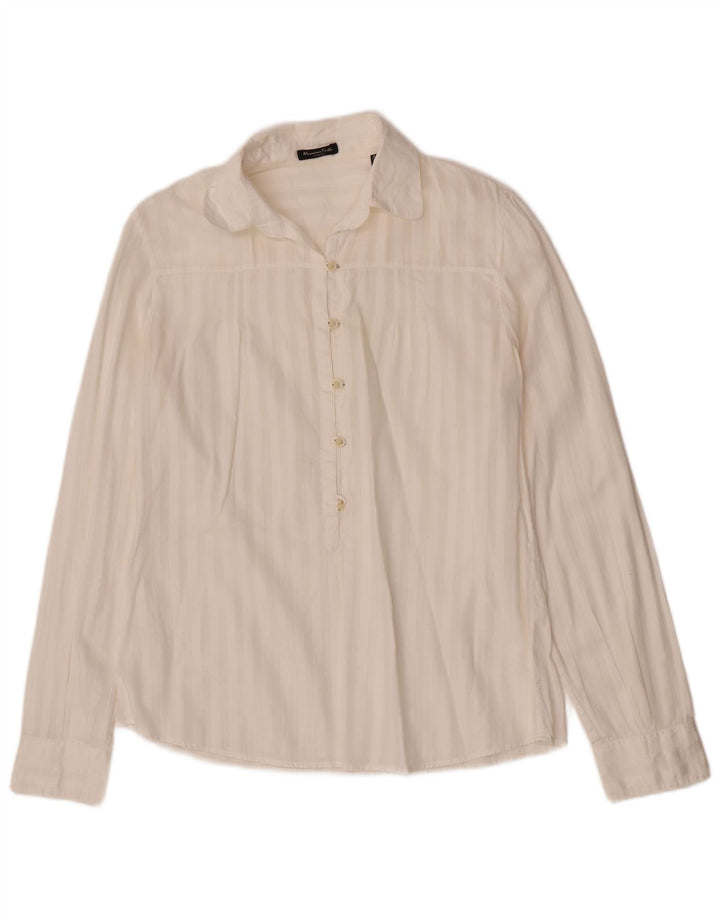 Женская рубашка-пуловер Massimo Dutti EU 42, большая белая полоска