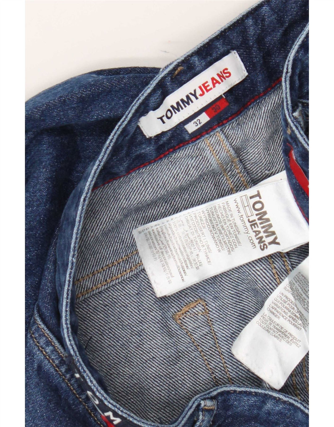 Мужские узкие джинсы Tommy Hilfiger W32 L30 синие, хлопок