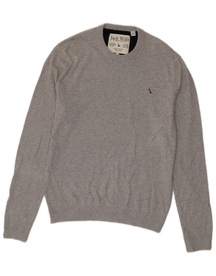 Мужской джемпер с круглым вырезом Jack Wills, средний серый