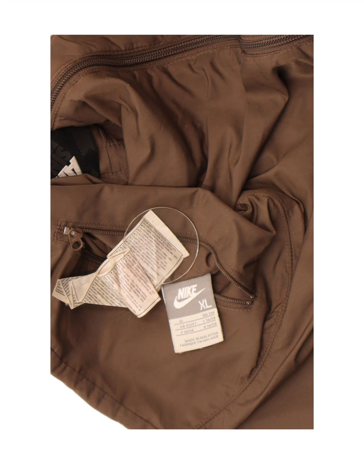 Мужская двусторонняя куртка с капюшоном Nike UK 45/47 XL, коричневый полиэстер