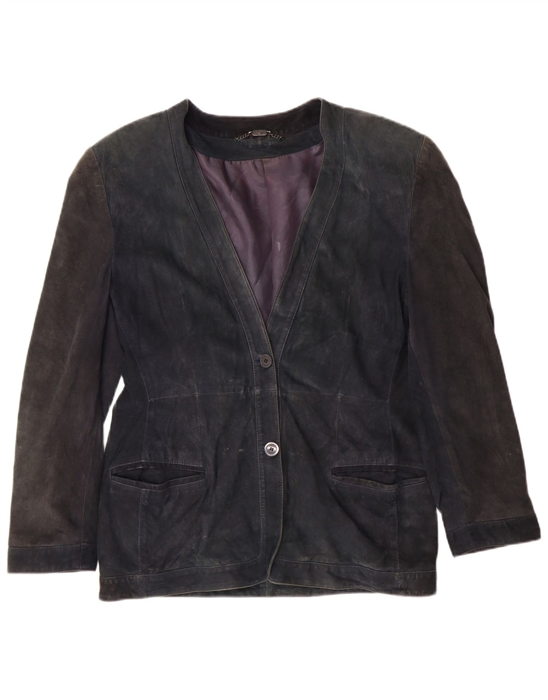 Женская замшевая куртка Nazareno Gabrielli IT 44 Medium Navy Blue