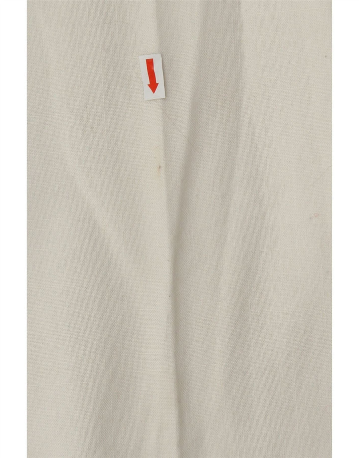 EASTEX Womens Straight Capri Trousers UK 14 Medium W28 L25 White Polyester Vintage Eastex and Second-Hand Eastex from Messina Hembry 