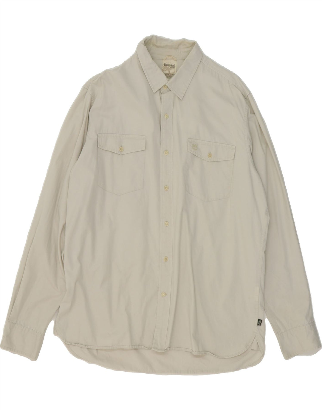 TIMBERLAND Mens Regular Fit Shirt XL Grey Cotton Vintage Timberland and Second-Hand Timberland from Messina Hembry 