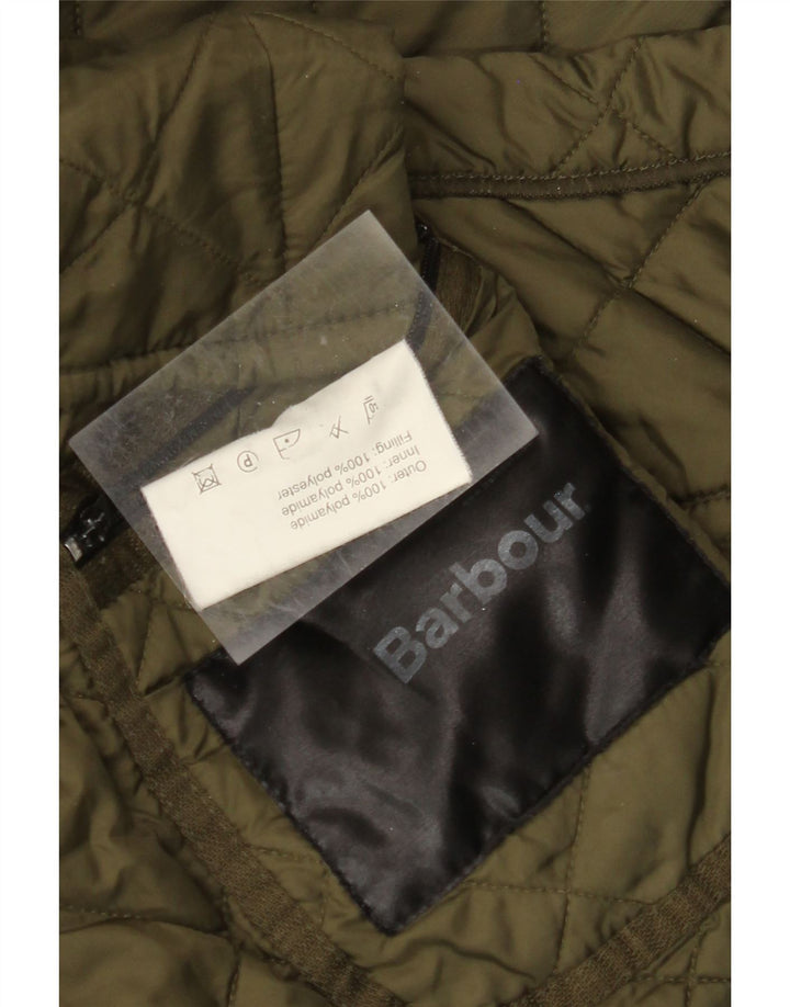 Мужская стеганая куртка BARBOUR UK 40, большой цвет хаки, полиамид