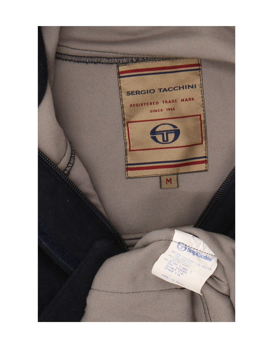 Женская ветровка Sergio Tacchini UK 14, средний темно-синий полиэстер