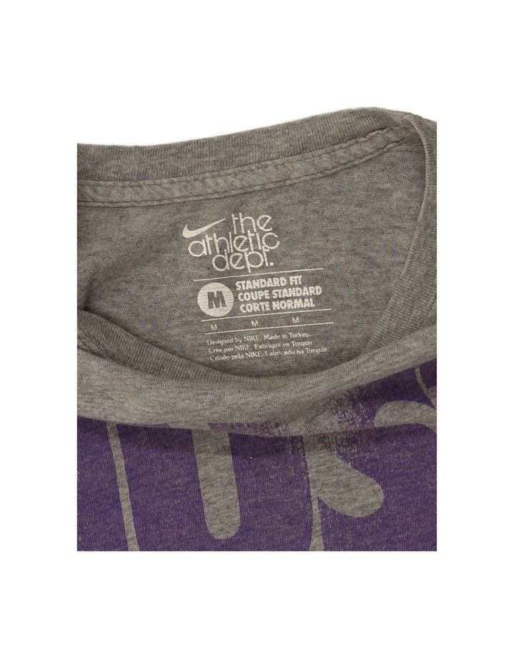 NIKE Mens Standard Fit Graphic T-Shirt Top Medium Grey