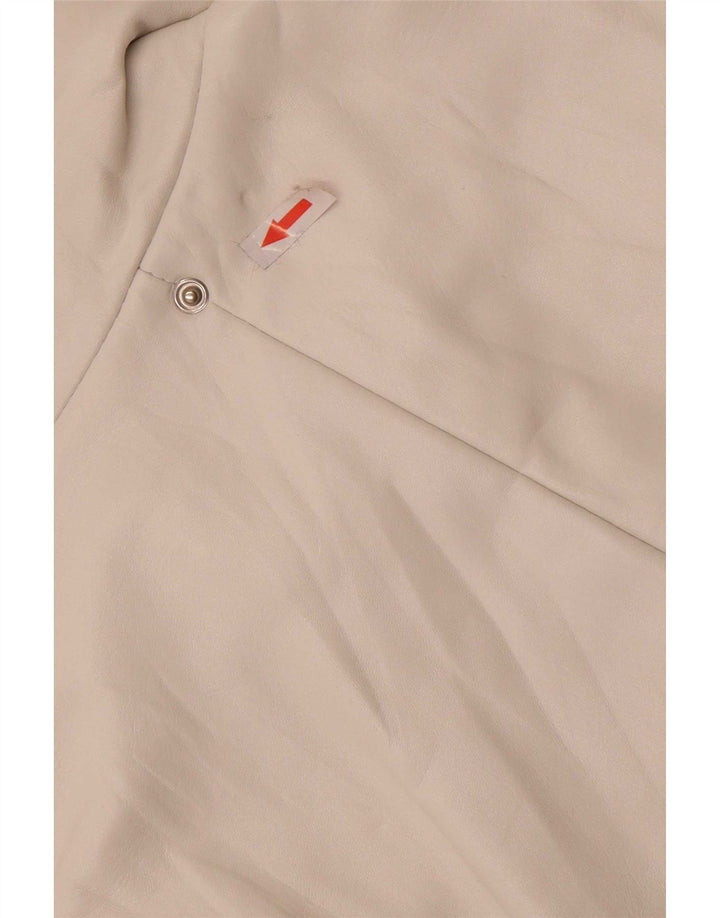 Винтажная женская кожаная куртка IT 44 Medium White
