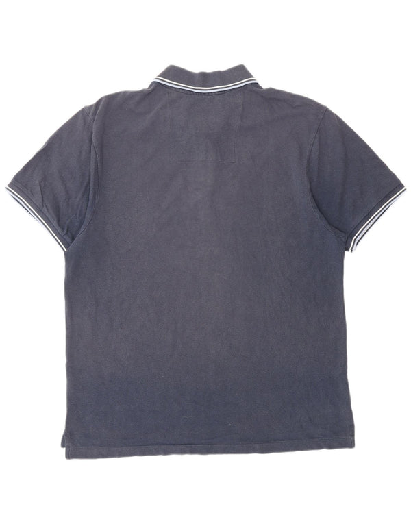 Мужская рубашка-поло Crew Clothing 2XL, темно-синяя, хлопок