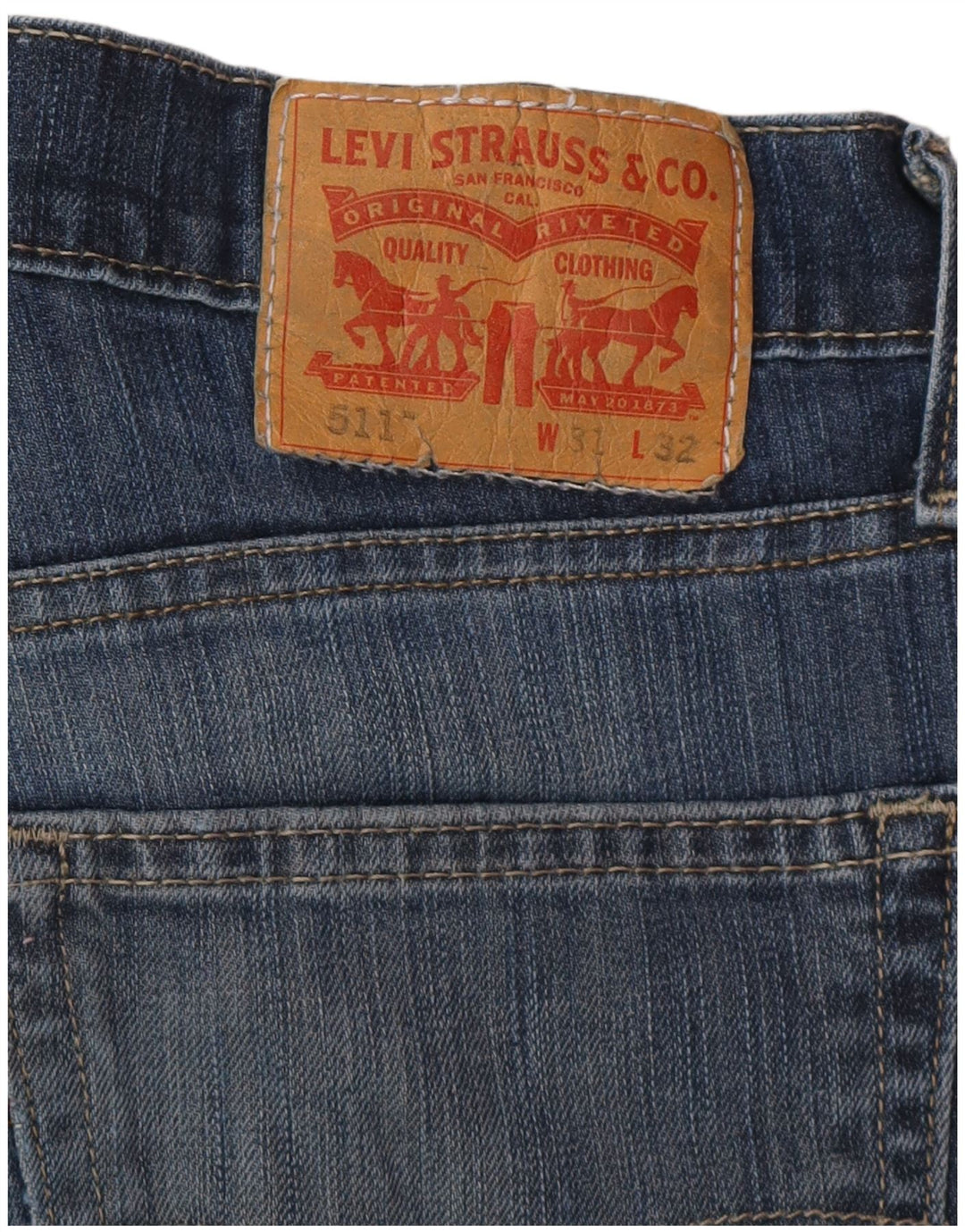 Мужские джинсы Levi's Slim 511 W31 L32 синие, хлопок