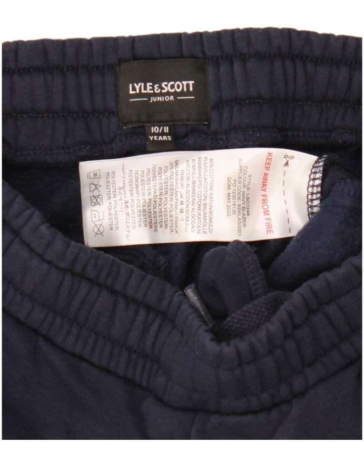 Спортивный костюм Lyle & Scott для мальчиков, брюки для бега, 10–11 лет, темно-синий, хлопок