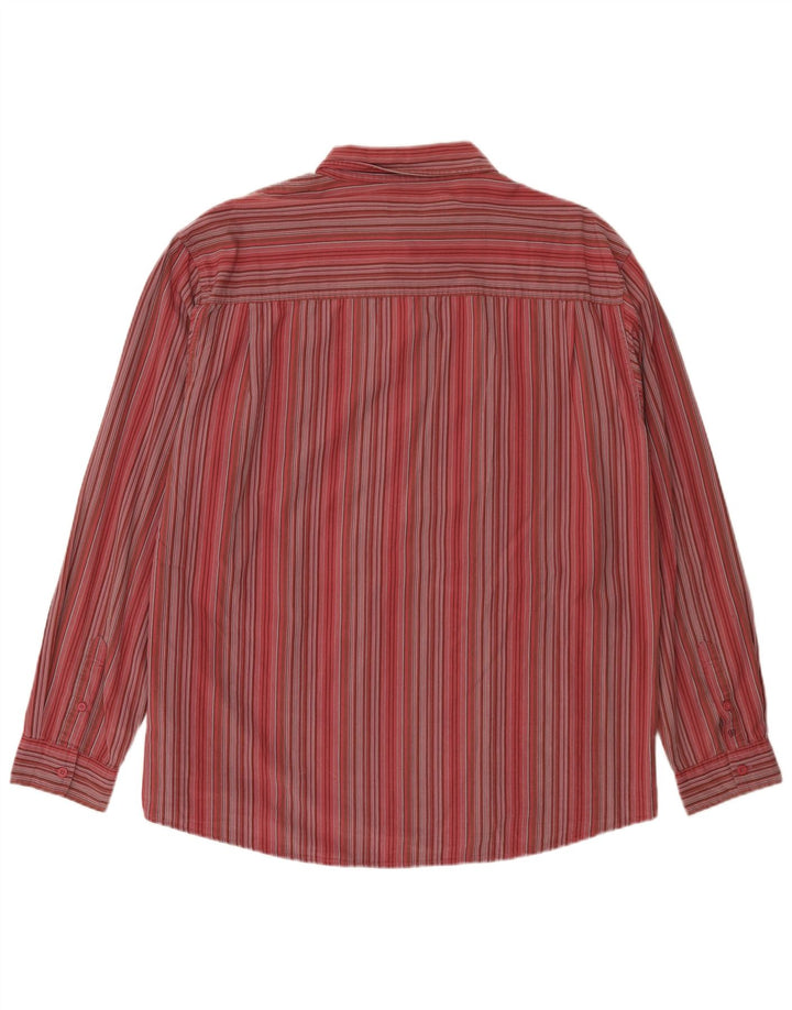 Мужская рубашка Wrangler 2XL из хлопка в красную полоску