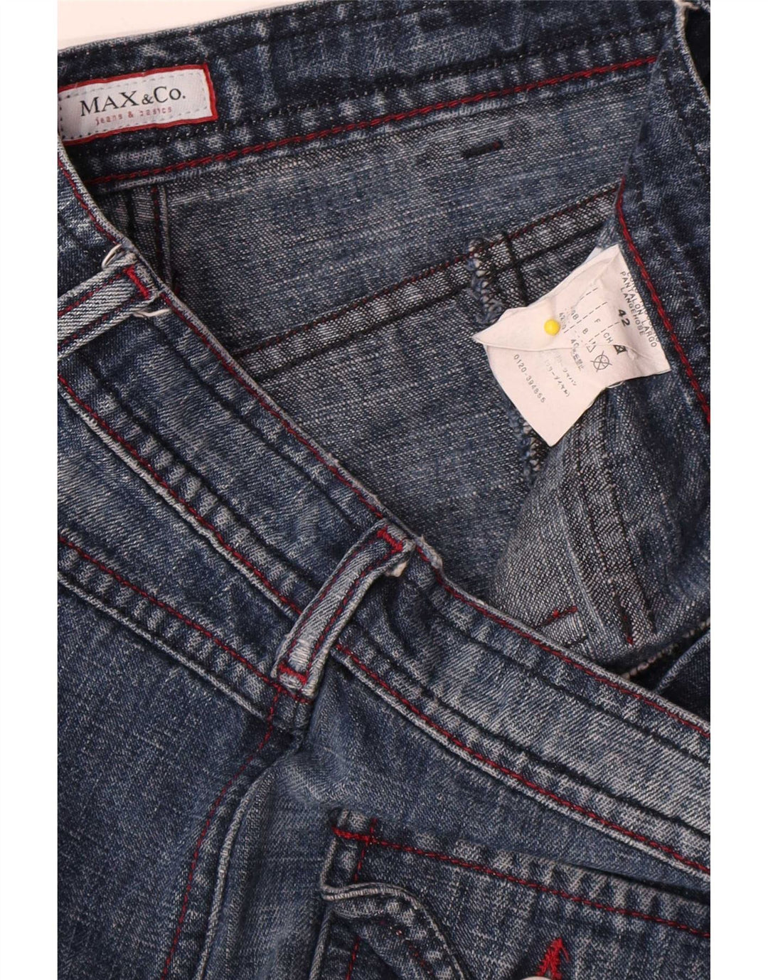 Женские расклешенные джинсы Max & Co. IT 42 Medium W30 L32 Синий хлопок