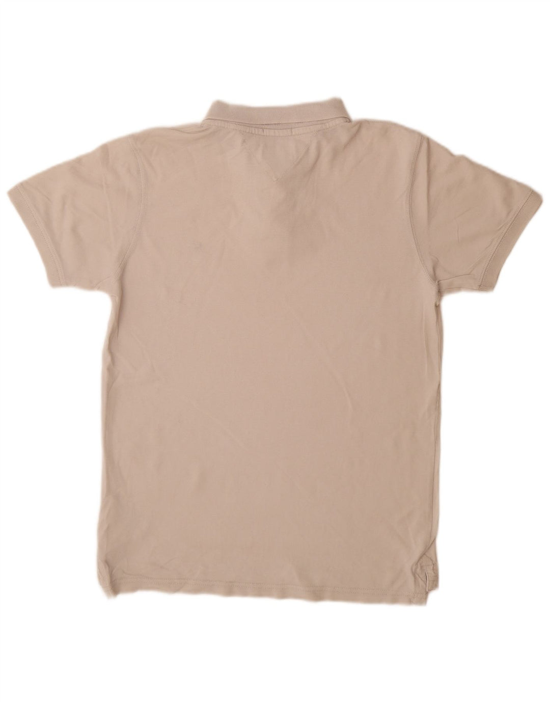 Мужская рубашка-поло TOMMY HILFIGER среднего размера из хлопка белого цвета