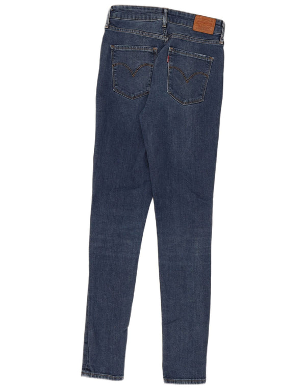 Женские джинсы скинни Levi's 721 с высокой посадкой W28 L32, синие, хлопок