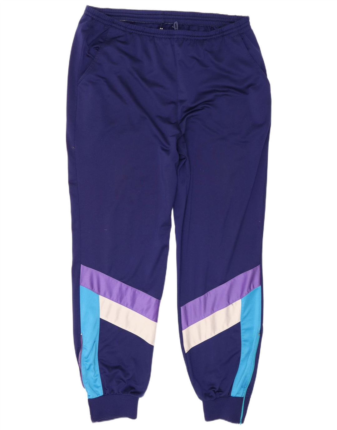 Мужской спортивный костюм с леопардовым принтом UK 46/48 XL, темно-синий, полиэстер с цветными блоками