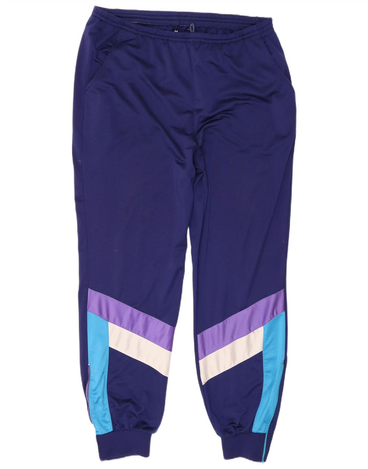 Мужской спортивный костюм с леопардовым принтом UK 46/48 XL, темно-синий, полиэстер с цветными блоками