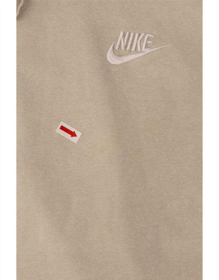 Мужской джемпер с капюшоном Nike, маленький бежевый, хлопок