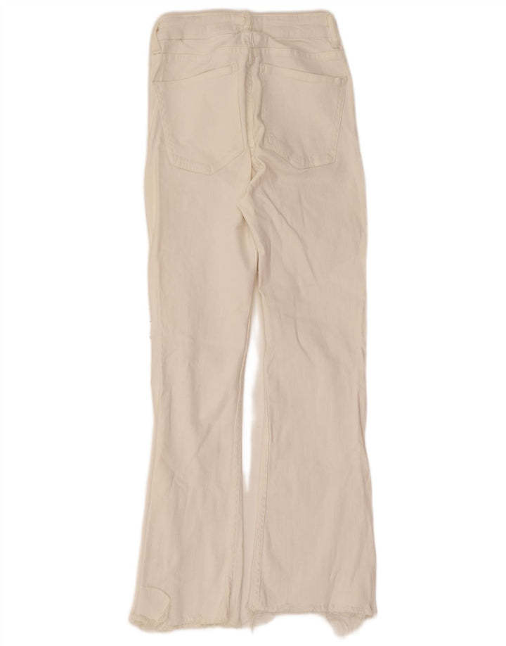 Женские расклешенные джинсы Zara EU 32 2XS W22 L26 белые