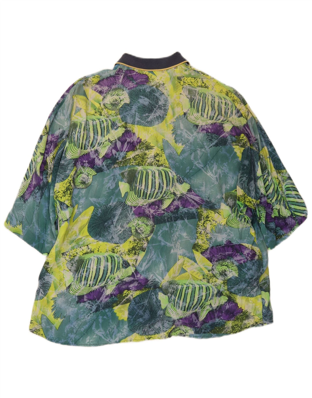 CARREL Мужская рубашка с коротким рукавом с абстрактным узором, маленькая разноцветная