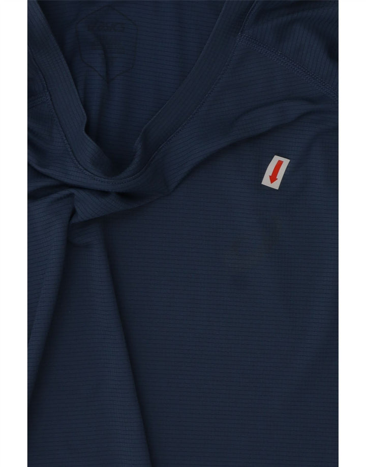 Мужская футболка ASICS, маленький синий полиэстер