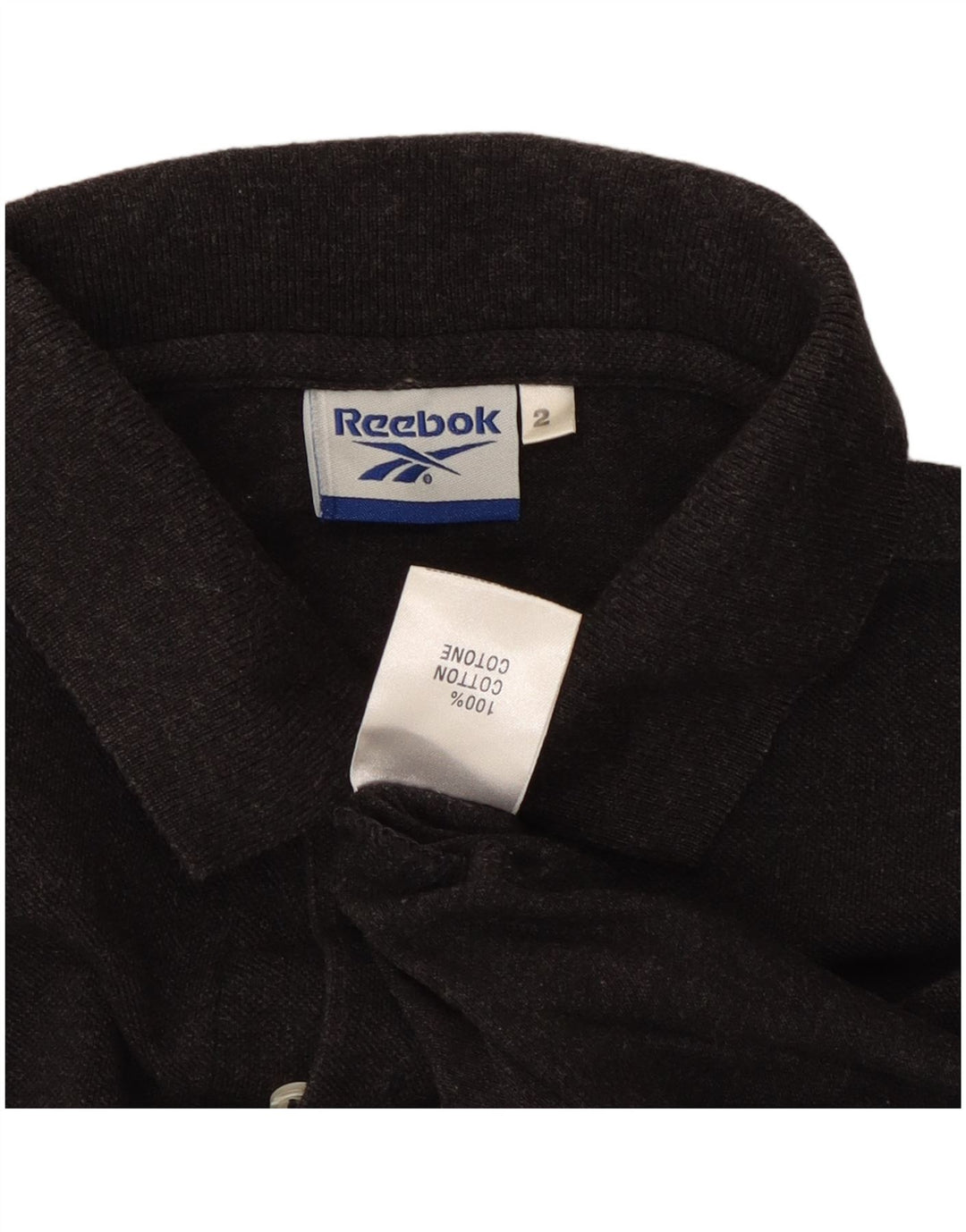 Мужская рубашка-поло REEBOK среднего серого цвета, хлопок