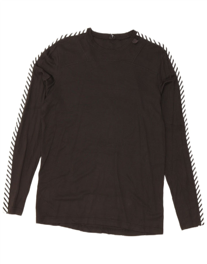 HELLY HANSEN Мужской топ с длинным рукавом, средний черный, полиэтилен с цветными блоками