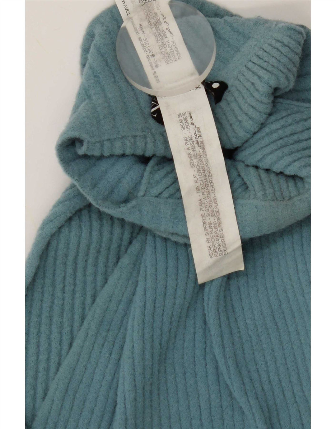 Женское платье макси с бретельками Zara UK 12, средний синий нейлон