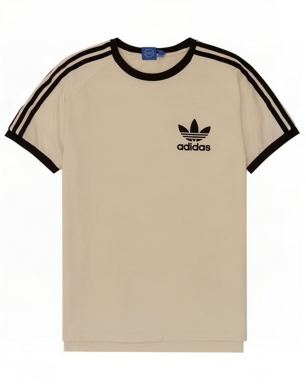 Adidas Mens T-Shirt Top Large White Cotton