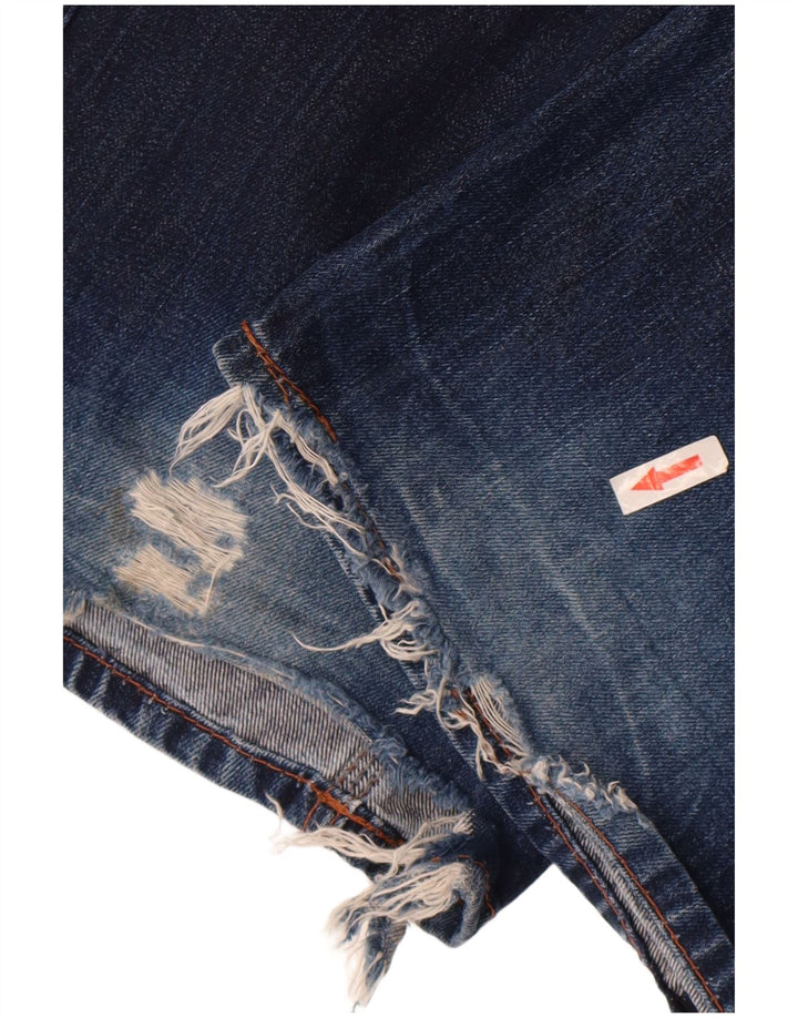 Мужские потертые прямые джинсы Tommy Hilfiger W31 L36 синие