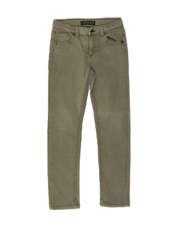 GUESS Boys Slim Jeans 6-7 Years W21 L21 Green Cotton