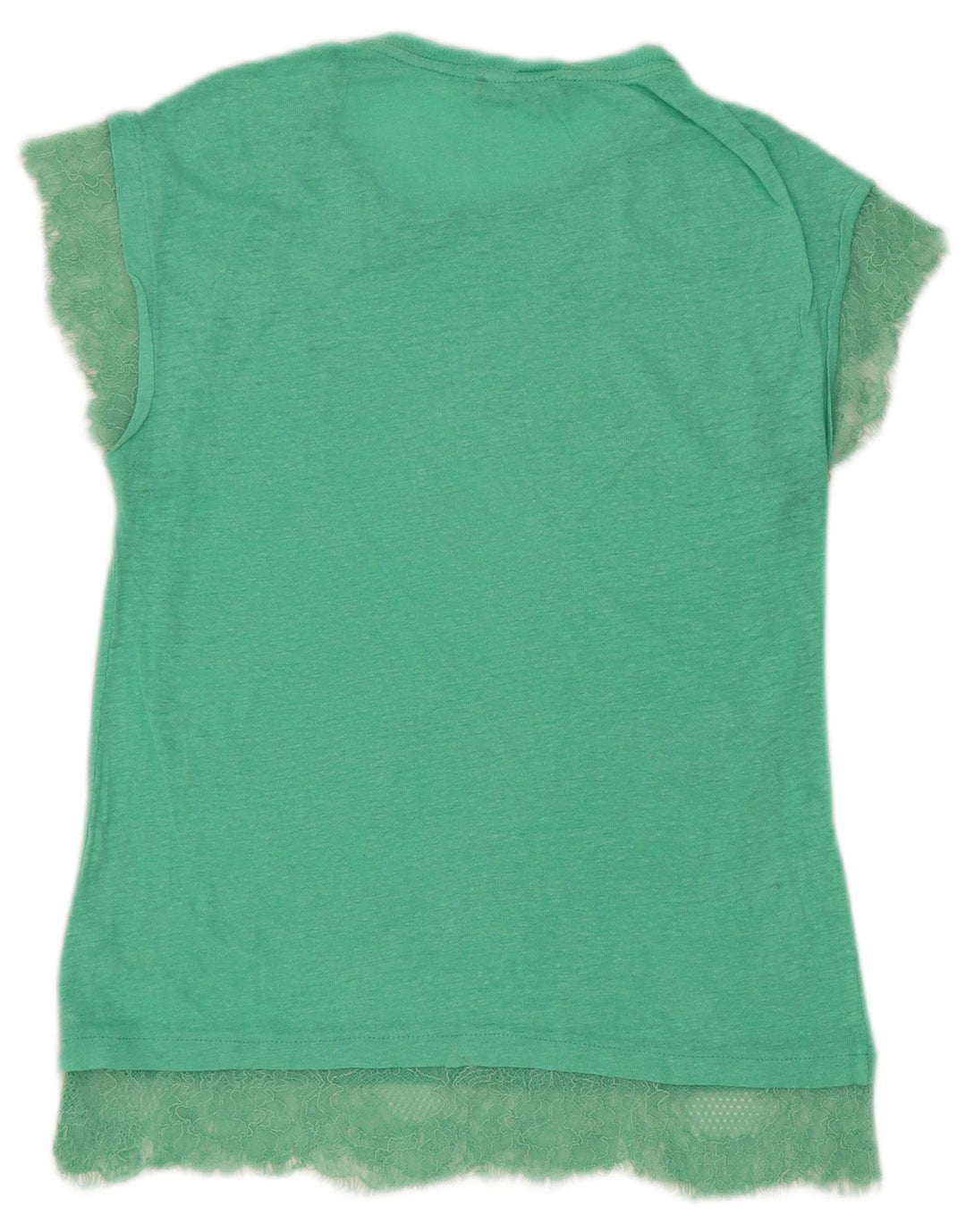 Женская футболка Zara Top UK 10, маленькая зеленая
