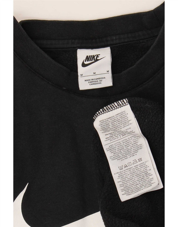 Мужской свитшот с графическим рисунком Nike, средний черный хлопковый джемпер