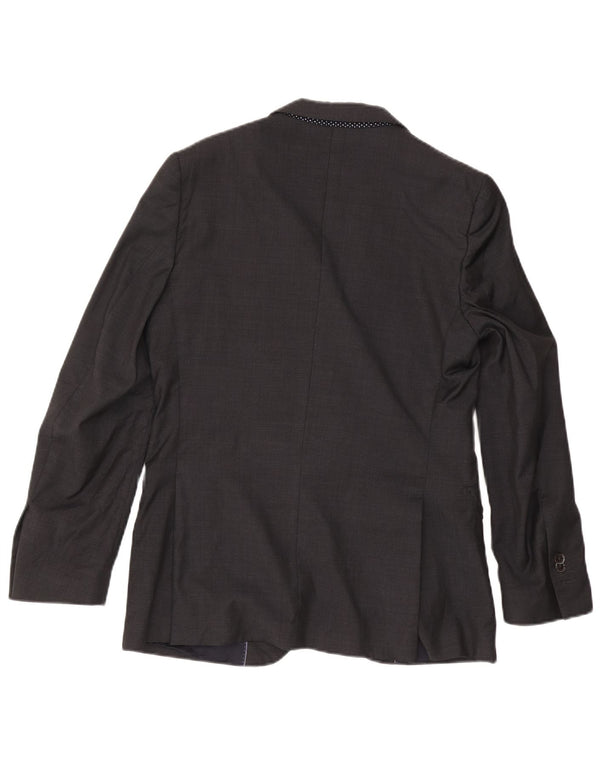 Мужской пиджак с 2 пуговицами Massimo Dutti EU 48, средний серый ацетат