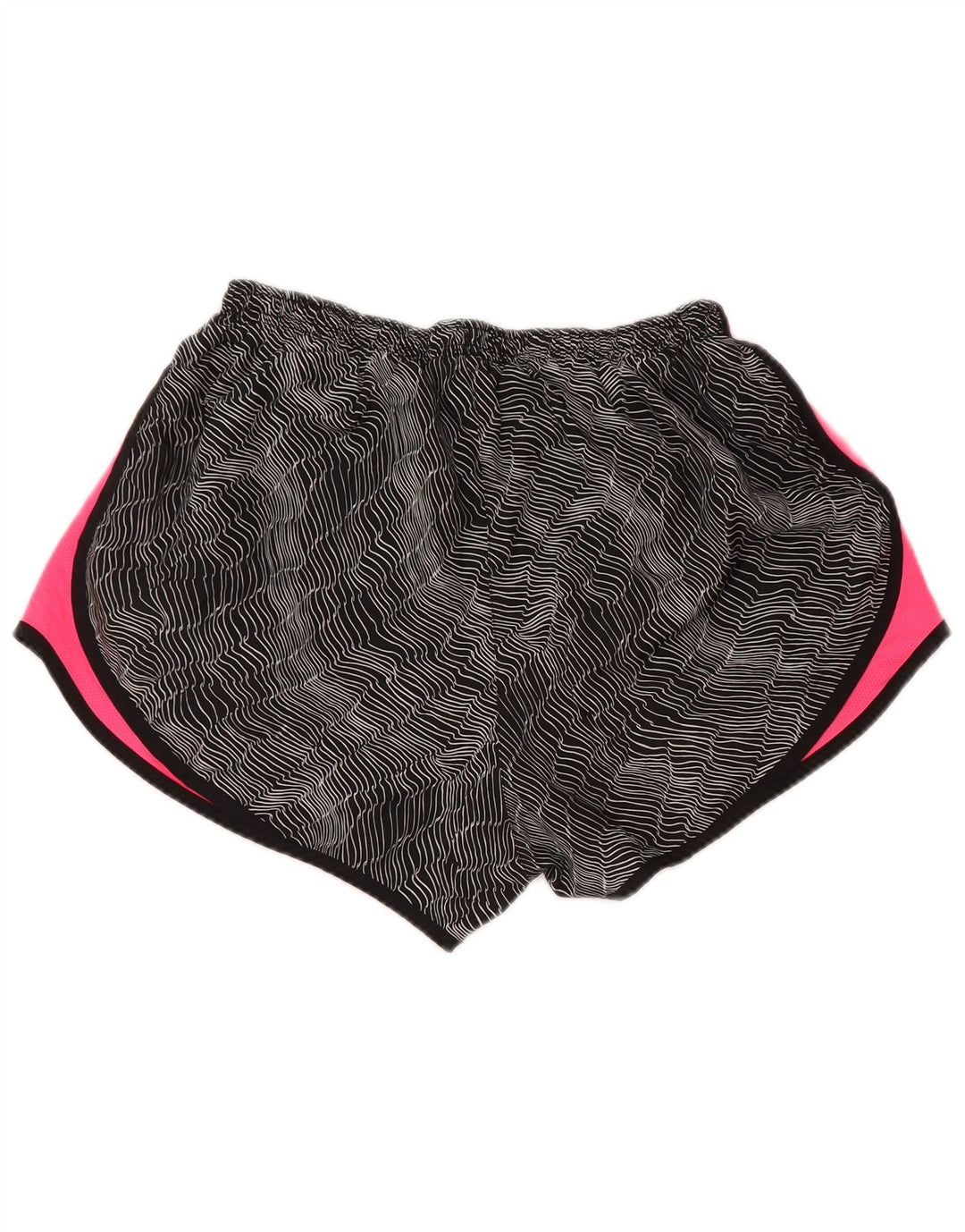 Женские спортивные шорты NIKE Dri Fit UK 16, большие черные полиэстер с цветными блоками