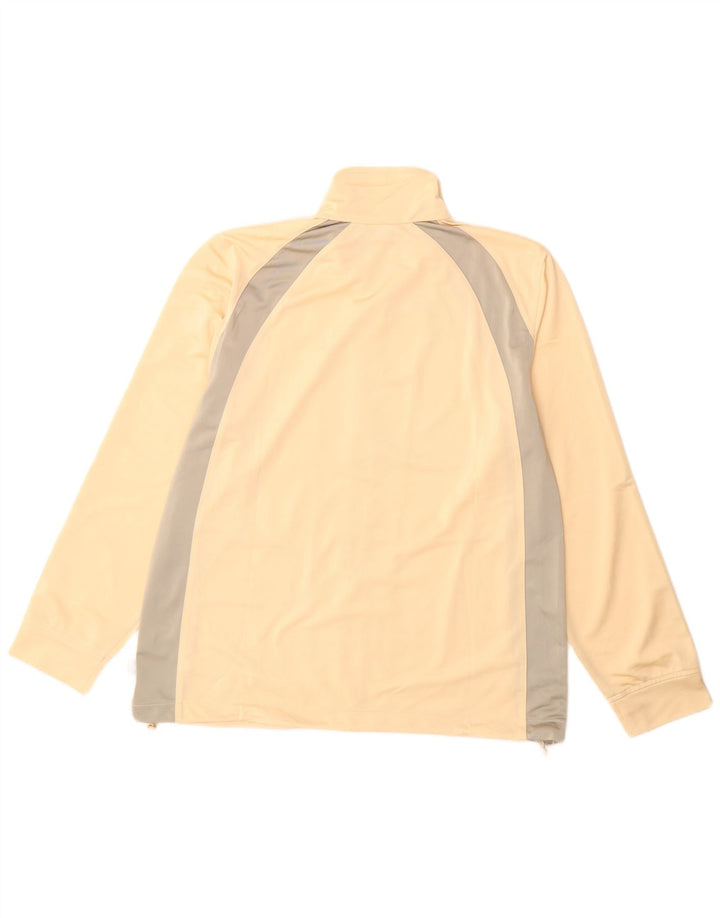 Женский спортивный костюм Diadora, верхняя куртка UK 18 XL, бежевый, полиэстер с цветными блоками