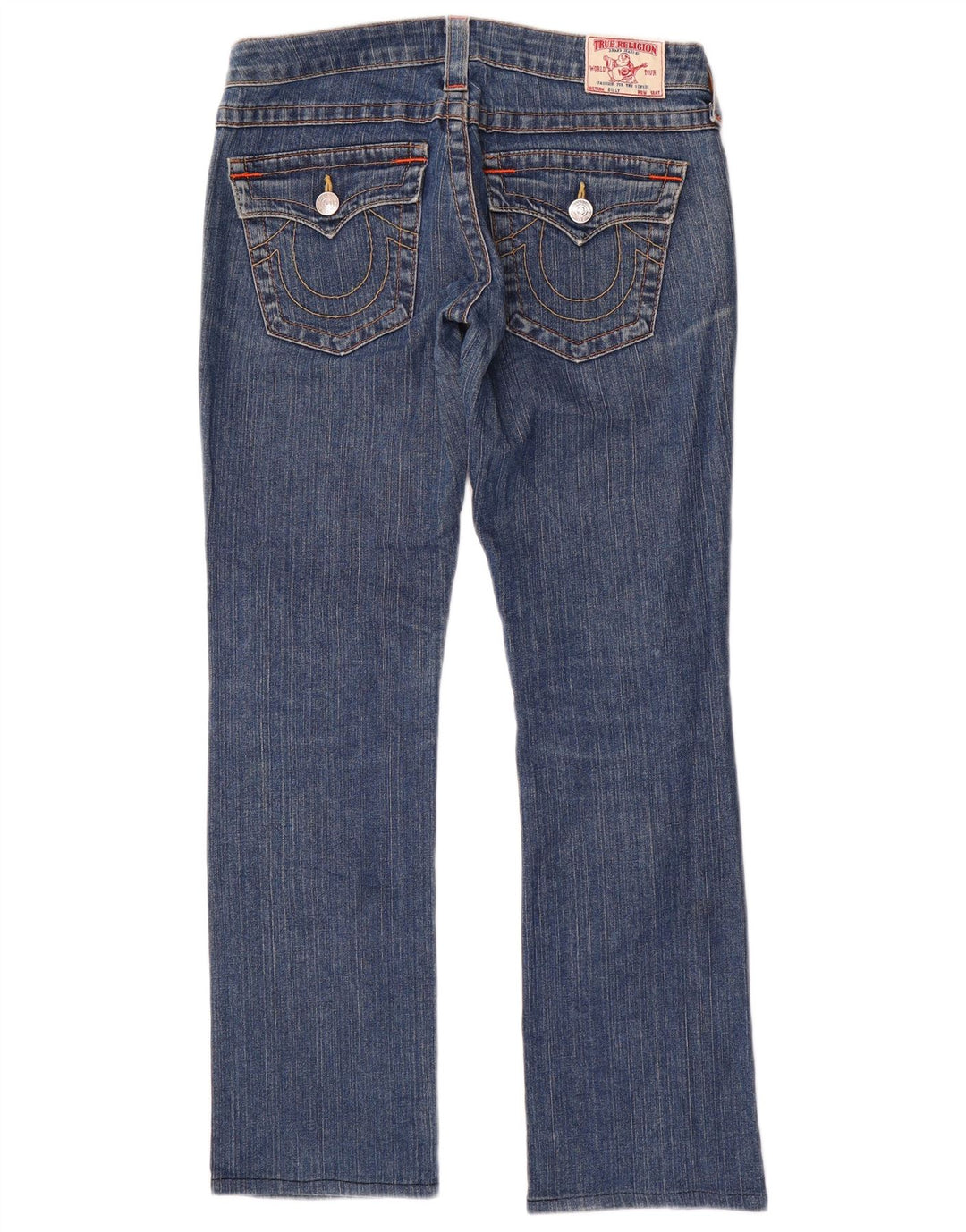 Женские прямые джинсы True Religion W27 L30, синий хлопок