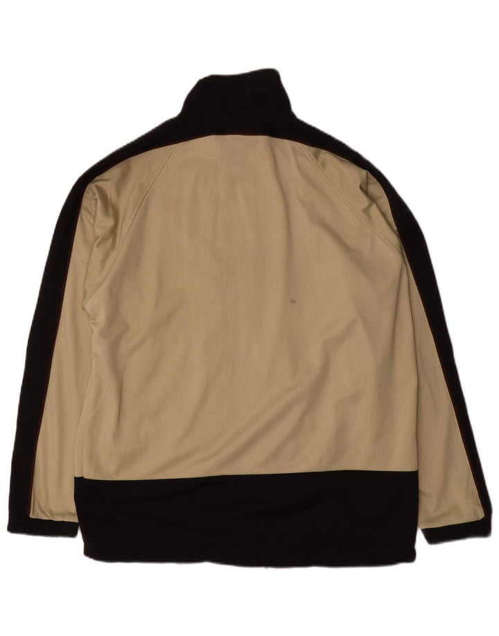 Мужской спортивный костюм Asics, верхняя куртка среднего бежевого цвета с цветными блоками