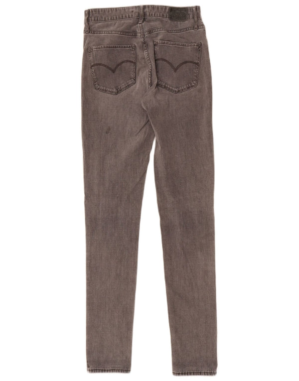 Женские джинсы скинни Levi's 721 с высокой посадкой W27 L32 Серые хлопковые