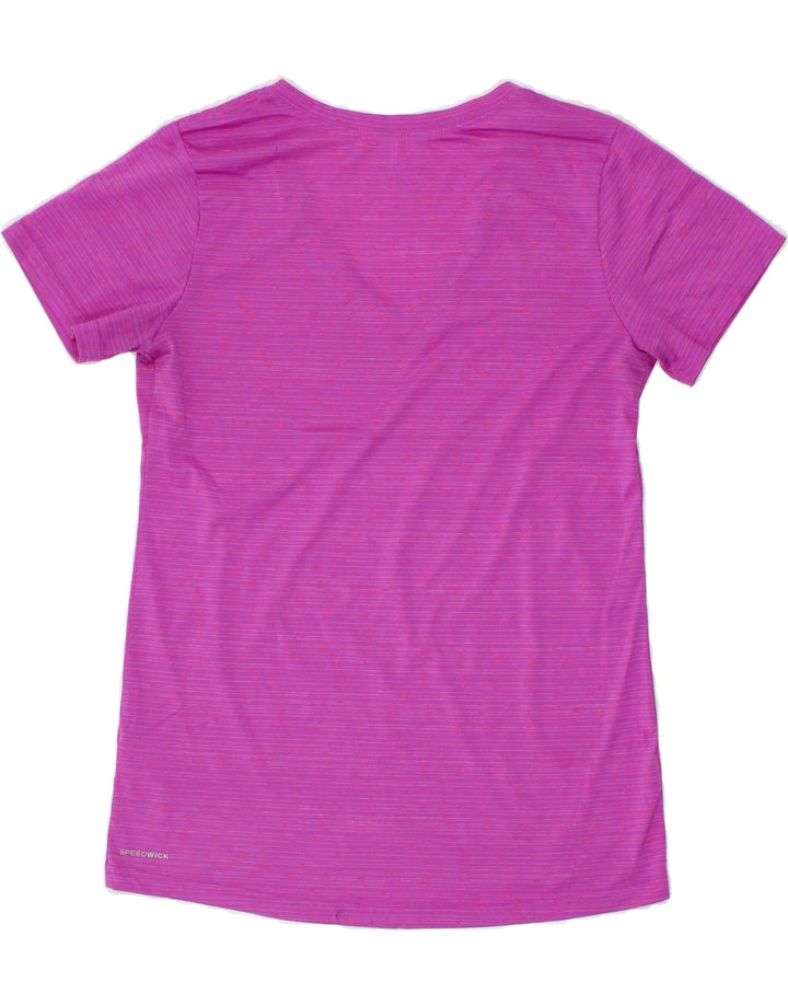 REEBOK Womens T-Shirt Top UK 12 Medium Pink Polyester Vintage Reebok and Second-Hand Reebok from Messina Hembry 