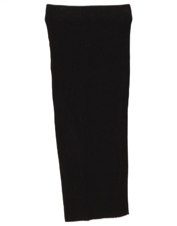 Женская трикотажная юбка миди Zara Medium W28, черная